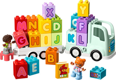 LEGO Duplo 10421 Samochód Ciężarówka z alfabetem Nauka Literek Duże klocki