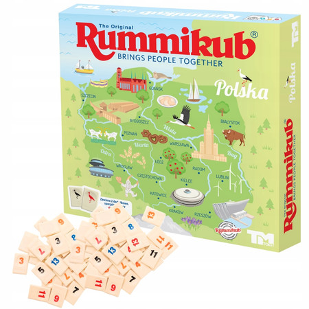 Rummikub Limitowana Edycja Polska Standard Classic Gra Logiczna planszowa
