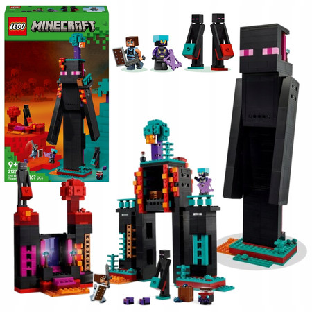 LEGO Minecraft 21279 Wieża Endermana lub Twierdze 2 w 1 Enderman