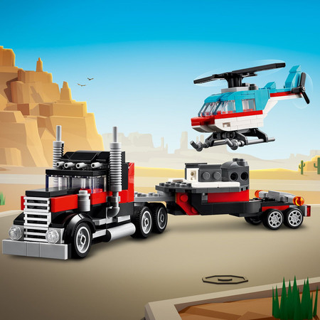 LEGO Creator 3in1 31146 Samochód Ciężarówka helikopter Cysterna SUV Samolot