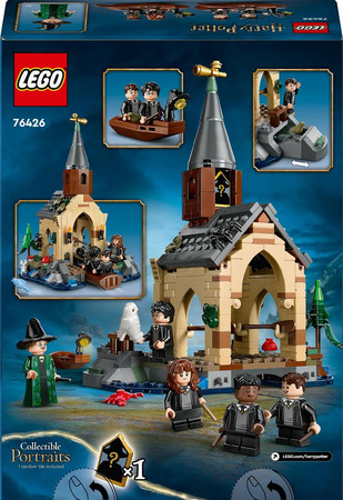 LEGO Harry Potter 76426 Przystań Dom przy Hogwarcie 2 Łódki 5 Figurek Sowa