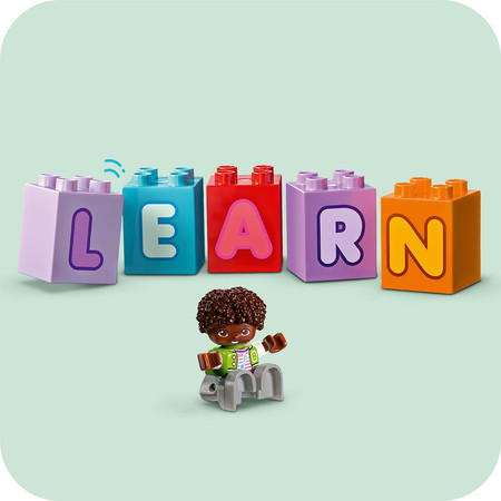 LEGO Duplo 10421 Samochód Ciężarówka z alfabetem Nauka Literek Duże klocki