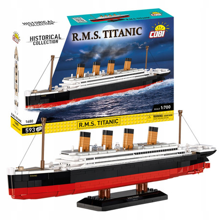 Polskie Klocki Cobi 1680 Statek R.M.S. TITANIC Klocki Historyczne Model