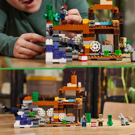 LEGO Minecraft 21263 Kopalnia w Badlandach Creeper Pająk Szlamy TNT Wybuch