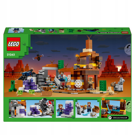 LEGO Minecraft 21263 Kopalnia w Badlandach Creeper Pająk Szlamy TNT Wybuch