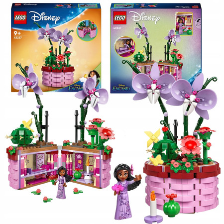 LEGO Disney 43237 Doniczka Isabeli Orchidea Kaktus Sekretne Pomieszczenie
