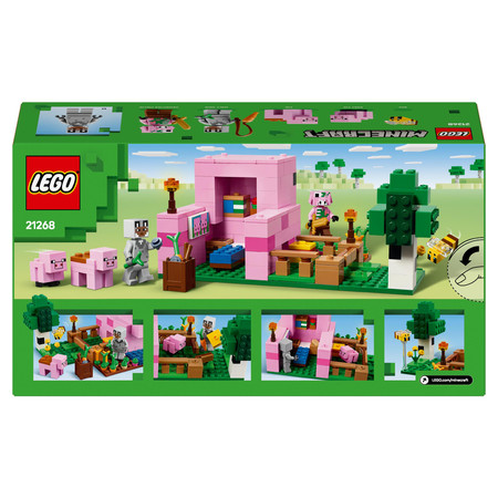 LEGO Minecraft 21268 Dom Prosiaczka Świnka Świnia Domek Pole Ogród Zombie