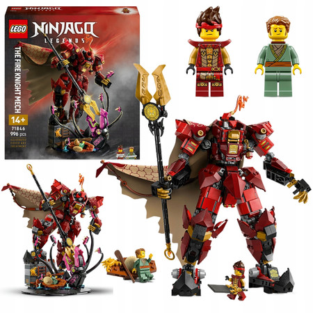 LEGO NINJAGO 71846 Mech Ognistego Rycerza Robot Ninja Kai