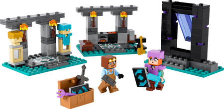 LEGO Minecraft 21252 Zbrojownia Portal do Netheru Alex i Diamentowy Miecz