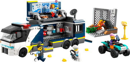 LEGO City Policja Samochód ciężarówka z laboratorium kryminalnym 60418