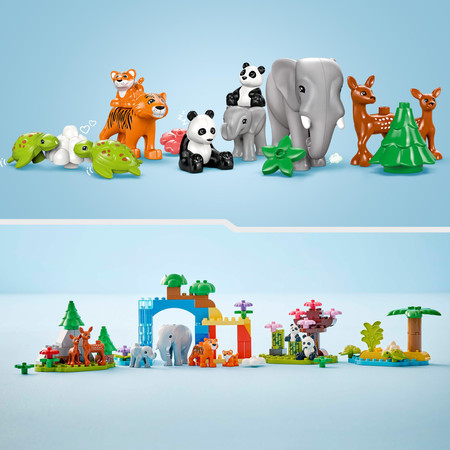 LEGO Duplo 10446 Rodziny dzikich zwierząt 3 w 1 Nowość 2+ Duży Zestaw