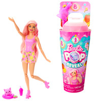 Barbie Pop Reveal Truskawkowa lemoniada Lalka Owocowy sok HNW41 Mattel