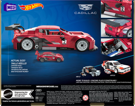 MEGA Hot Wheels Cadillac ATS-VR Kolekcjonerski Pojazd Zestaw Klocków