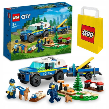 LEGO City Policja Samochód Policyjny Terenowy SUV z Przyczepą 60369 Auto