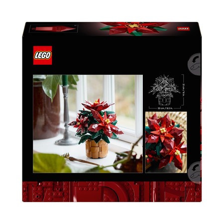 LEGO Botanicals ICONS 10370 Gwiazda Betlejemska Poinsecja Kwiaty Ozdoba