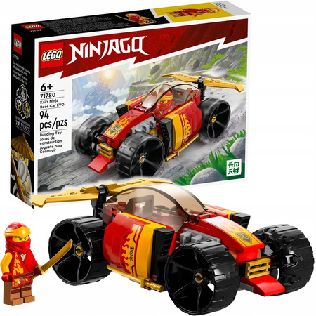 LEGO Ninjago Samochód wyścigowy ninja Kaia EVO Auto Pojazd + Figurka 71780