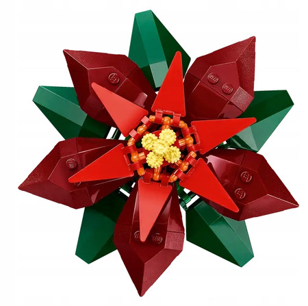 LEGO Botanicals ICONS 10370 Gwiazda Betlejemska Poinsecja Kwiaty Ozdoba