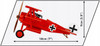 Klocki COBI 2996 samolot FOKKER DR.I "RED BARON" 217K