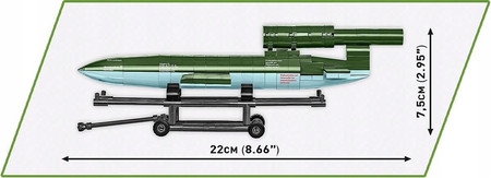 Klocki COBI 3135 V1 Flying Bomb rakieta V1 "Latająca Bomba" 2 figurki