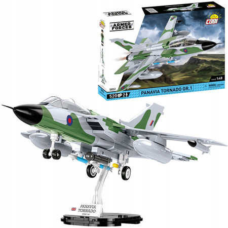 Klocki Wojskowe Cobi 5852 Samolot Myśliwiec Panavia Tornado 2 Figurki