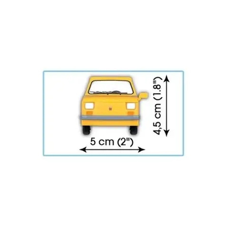 Klocki Cobi Fiat 126P 24530 Żółty maluch