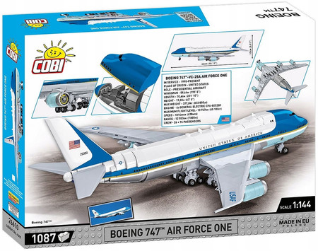 Cobi Samolot Prezydenta USA Boeing 747 Air Force One 26610