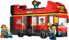 LEGO City 60407 Autobus Czerwony Piętrowy Autokar 5 Figurek Zdejmowany Dach