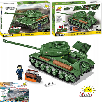 COBI 2578 Polskie klocki Wojskowe Duży Model Czołg IS-2 HEAVY TANK 1051el.