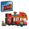 LEGO City 60407 Autobus Czerwony Piętrowy Autokar 5 Figurek Zdejmowany Dach