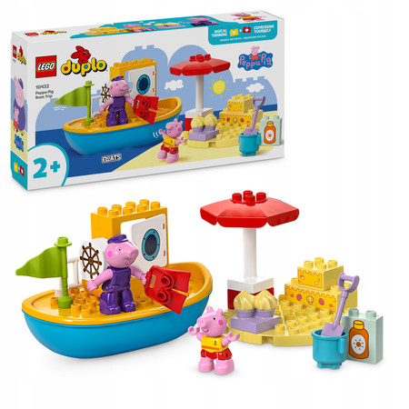 LEGO Duplo 10432 Świnka Peppa i Rejs Łodzią Statek Duże Klocki dla 2 3 4lat