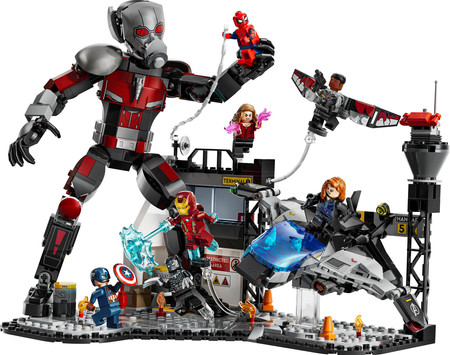 LEGO Super Heroes 76314 Marvel Kapitan Ameryka Wojna bohaterów Bitwa