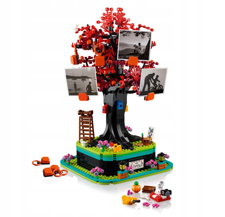 LEGO Ideas 21346 Rodzinne Drzewo Duży Zestaw 1040 el. Ozdoba Zawieszki