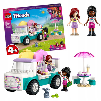 LEGO 42644 Friends Furgonetka z lodami w mieście Heartlake lodziarnia