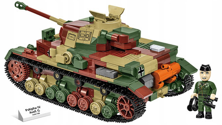 Klocki Wojskowe COBI 2592 PZKPFW IV AUSF.G Niemiecki Czołg