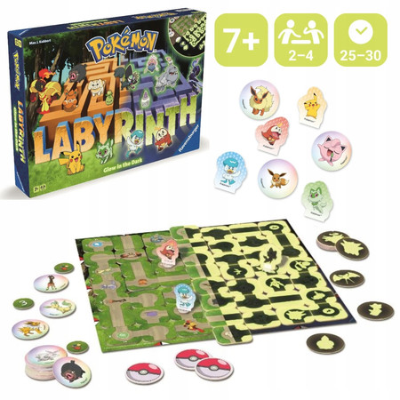 Ravensburger 228393 Labirynth Pokemon gra świecąca w ciemności