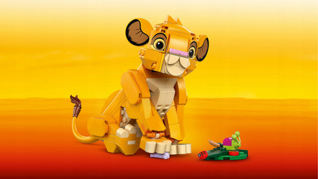 LEGO Disney 43243 Król Lew lwiątko Simba Lew Simba z Króla Lwa