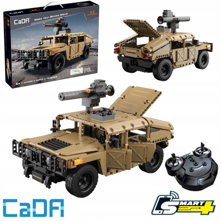 Klocki CaDa Samochód Auro Humvee Off-Roader 628EL C51202W Zdalnie Sterowany