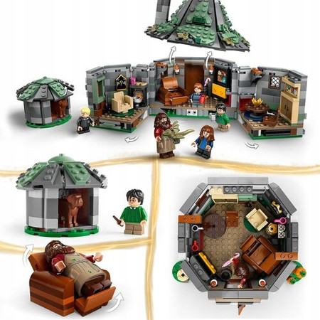 LEGO Harry Potter 76428 Chatka Hagrida Otwierany Dom 5 Figurek + Akcesoria