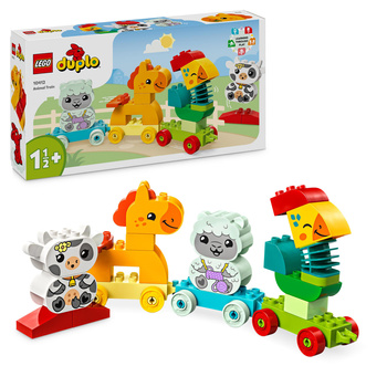 LEGO Duplo 10412 Pociąg ze zwierzątkami Koń Duże Klocki Dla 2 3 4 latka