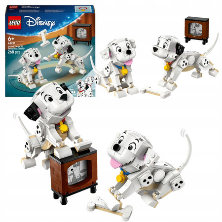 LEGO Disney 43271 101 Dalmatyńczyków Szczeniaczki Szczęściarz i Penny Pies