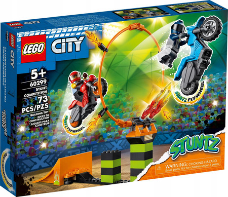 LEGO City Stuntz 60299 Konkurs Kaskaderski 2x Motocykl + Rampa Wyskocznia