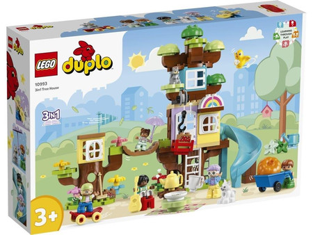 OUTLET LEGO Duplo 10993 Domek na drzewie 3w1 Duży Zestaw