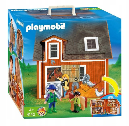 Playmobil 4142 Moje przenośne gospodarstwo rolne Stajnia Mała Farma