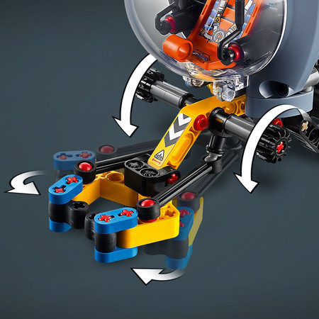 LEGO Technic 42201 Badawcza Łódź Podwodna Okręt Obrotowe Śmigła Ocean