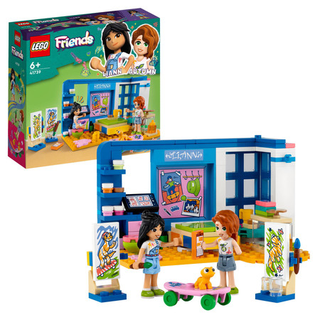 LEGO Friends 41739 Pokój Liann Pracownia Sztuki Sypialnia 2 Figurki + Gekon
