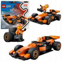 LEGO City 60442 Kierowca F1 i Bolid McLaren Samochód Wyścigówka Formuła 1