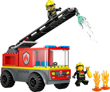 LEGO CITY 60463 Wóz Strażacki z Drabiną Gaśnica Strażak Ogień 4+