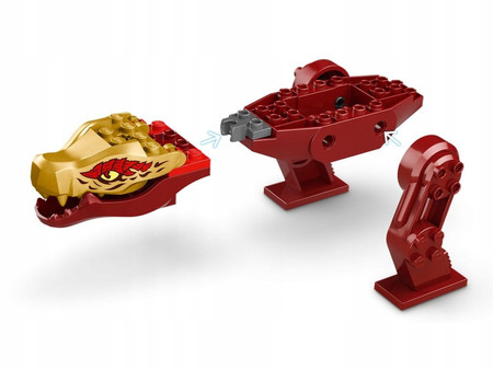 LEGO Ninjago Smocza Bitwa Kaia 71815 Ruchomy Smok + 4 Figurki Pojazd Działo