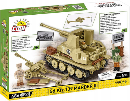 Klocki COBI 3131 Niszczyciel czołgów Sd.Kfz.139 Marder III