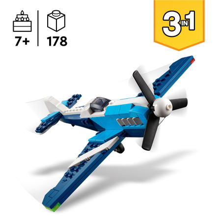LEGO 31160 Creator 3w1 - Statek powietrzny: samolot wyścigowy Nowość